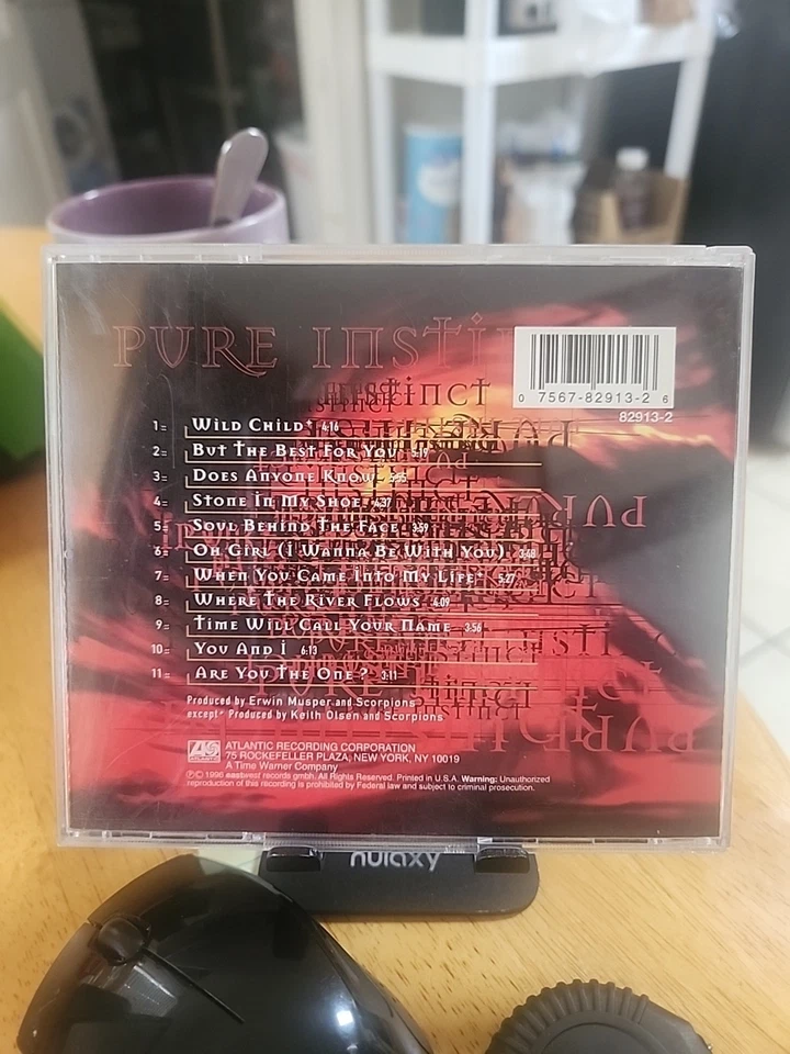 SCORPIONS - PURE INSTINCT CD - Uncensored Cover 1996 Foto 2 de 4