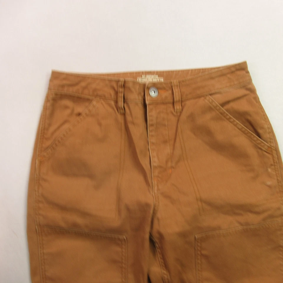 REI Jeans Womens 10 Chino Outdoors Pockets Lightweight Straight Leg Brown - Image 2 of 4