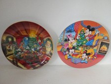 Disney Christmas Plates Mickey Mouse Etc