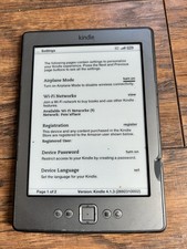 Amazon Kindle D01100 4th Generation 2GB 6-inch E-Reader  Case Bundle