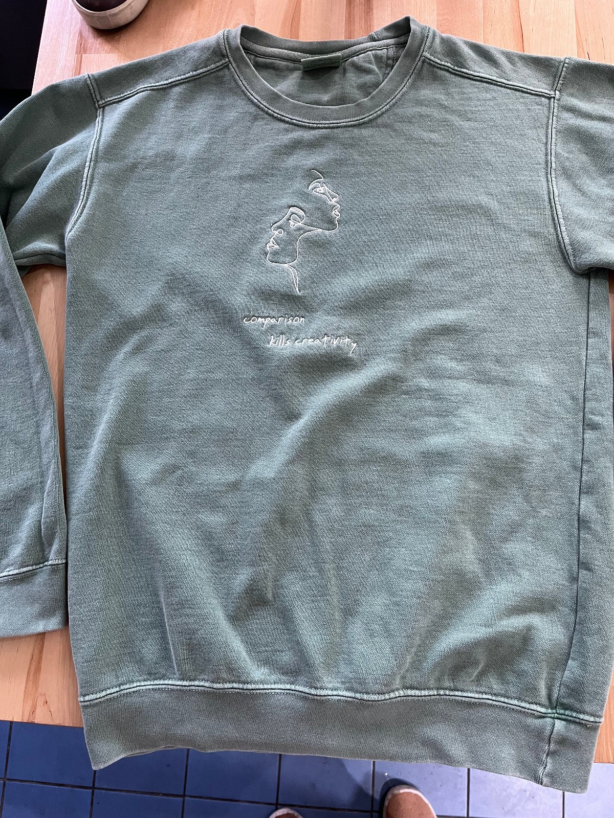 Comparison Kills Creativity  Embroidered Graphics… - image 3