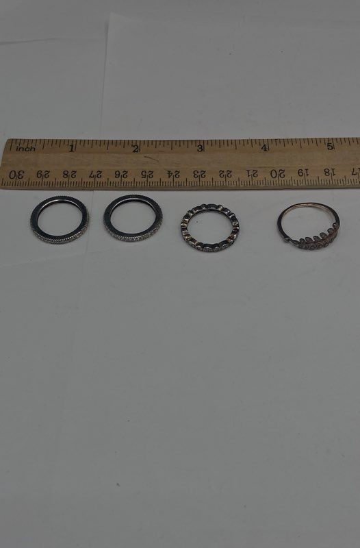 Sterling Silver Assorted Ring Bundle 4pcs. 7.0g - image 6