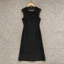 Saba Dress Womens Size 8 Black Midi A-Line Sleeveless Lined Party Event 9816