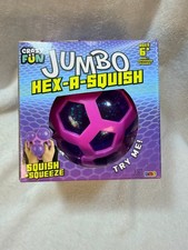 Crazy Fun Jumbo Hex A Squish Ball TikTok Viral Squishy Stress Toy Cinco Abajo