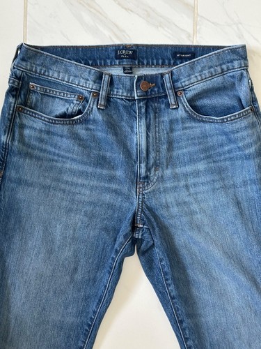 J.Crew Jeans Mens Size 31 x 32 Flex Straight Fit Blue Denim Jeans BN770 - Picture 5 of 15