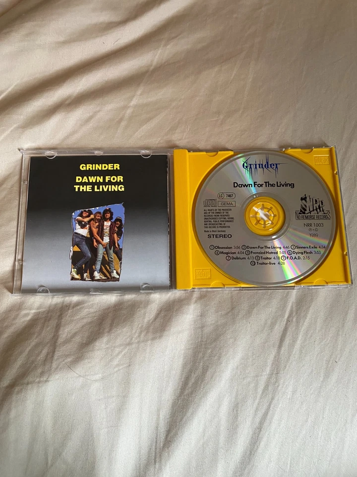 Grinder - Dawn for the Living 1989 OG CD Sodom Kreator Thrash Metal Slayer - Image 2 of 4