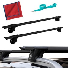 Aluminium Schwarz Dachträger für Toyota Corolla 9 IX E12 Kombi 2000-2007