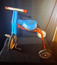 Hamilton Quality Line Vintage Children's Blue Metal Tricycle 3-Wheel Ride-On