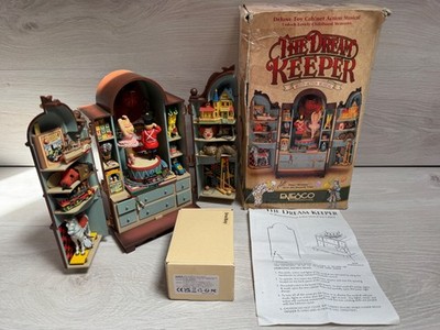 Enesco ''The Dream Keeper'' Vintage Spieluhr spielt Erinnerung von Katzen 1989 funktionstüchtig