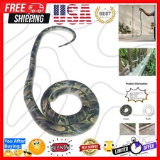 53" Rubber Snake Realistic Fake Snakes Prank Toy to Keep Birds Away Scare Cam...