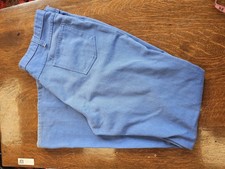 Vintage Dickies Pants Mens 40x33 Blue Workwear Talon Zip Carpenter Trousers 80s