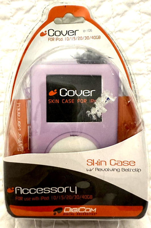 Vintage 2004 Digicom iCover Skin Case Apple iPod 10GB/15GB/20GB/30GB/40GB NEW