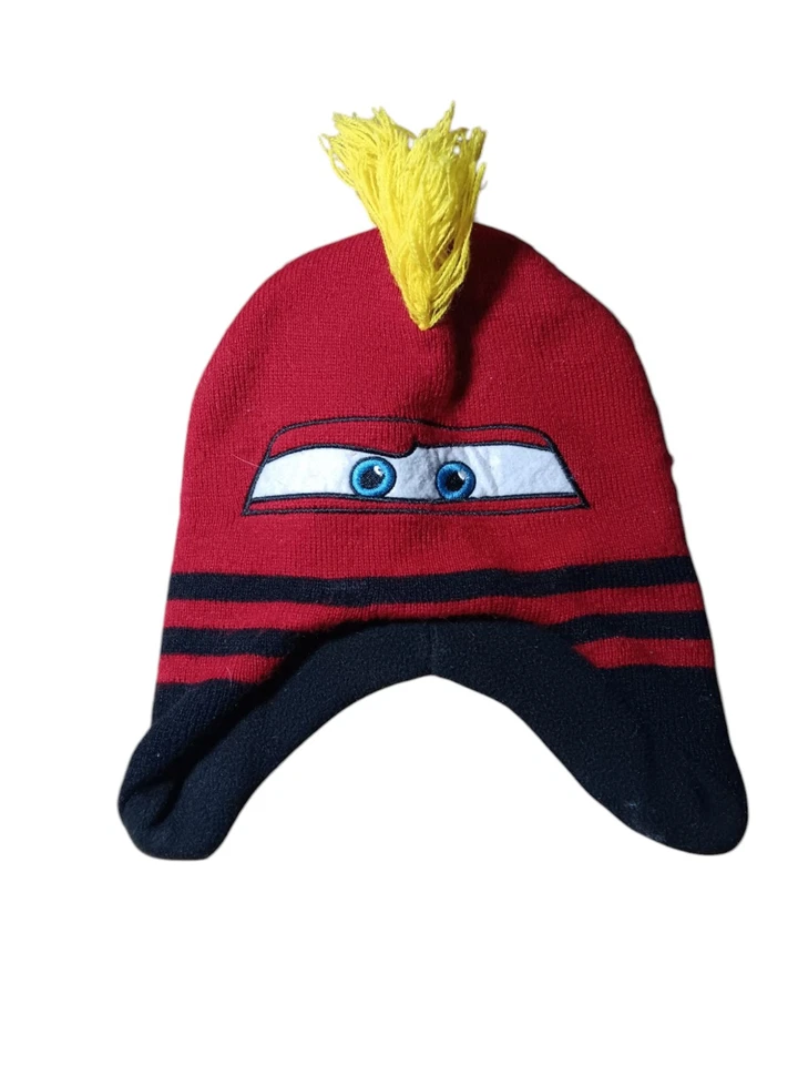 Gorro Lightning McQueen Disney Cars la película clima frío niño Mohawk Foto 4 de 4