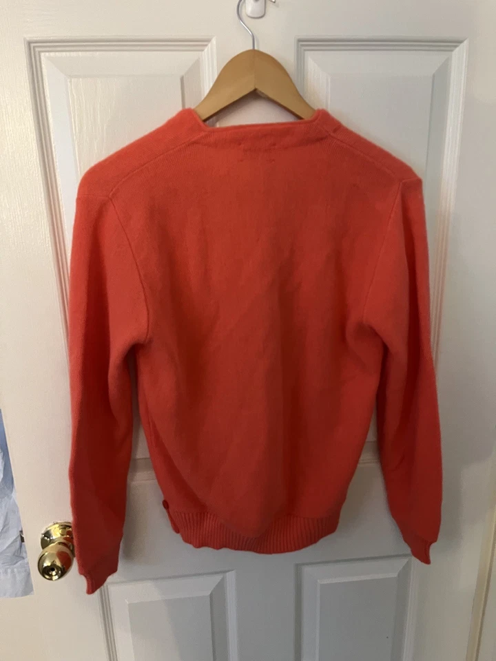 HAYMAKER LACOSTE Vintage Women’s Red Button Down Cardigan Size 36 Medium Vintage - Image 3 of 4