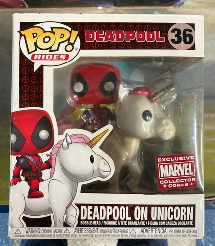 Funko Pop! Rides: Marvel - Deadpool (Riding a Unicorn) - Amazon (Exclusive) #36