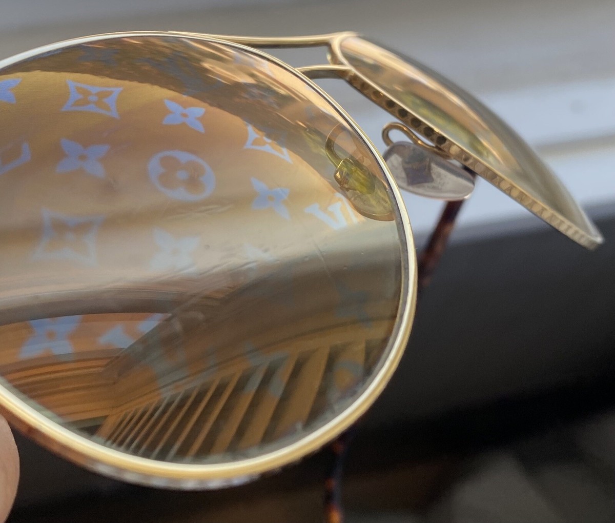 LOUIS VUITTON SUNGLASSES EYEWEAR TORTOISESHELL MONOGRAM LENS