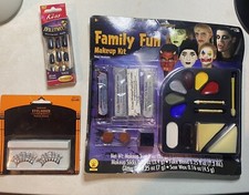 Halloween Family Fun Makeup, Spiderweb Eyelashes Blk Ltd Edition Fingernails