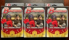 2015 Bowman Baseball Hanger Box Lot of 3 Yellow Parallels Rookies 