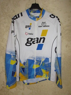 Maillot Cyclisme Vintage Nalini - Gan - Eddy Merckx - Taille M - Manches Courtes
