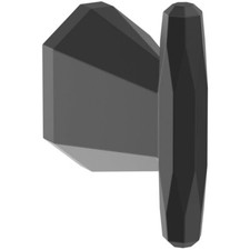 Amerock BH36040MB St. Vincent Collection Single Robe Hook, Matte Black