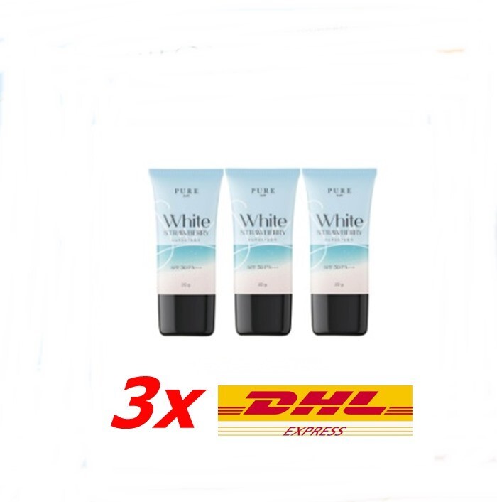 3x Pure sunscreen foundation PURE White Strawberry SPF 50 PA thin