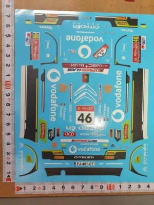 DECALS 1/18 CITROËN C3 R5 - #57 - FONTES - PORTUGAL 2019 - COLORADO