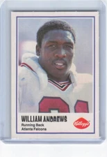 1982 Kellogg's William Andrews #NNO