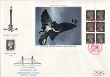 London Life FULL £1.20 Booklet Pane 20p GB FDC Tower Hill London 1990 (74379)