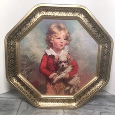 Sunshine Biscuit Tin Double Sided Octagonal Master Simpson and Francoise Boucher