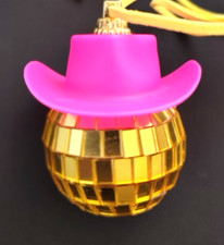 Pink Disco Ball Car Accessory Bling Disco Mirror Ornament Car Mirror Hanging ...