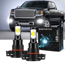 For 2014 2015 GMC Sierra 1500 6000K White Bright LED Fog Light Bulbs 40W 2x 5202