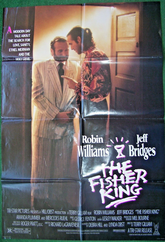 "The Fisher King" 1991 original 1-sheet movie poster Robin Williams/Jeff Bridges