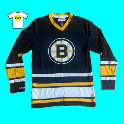 Mitchell & Ness Boston Bruins Vintage Hockey Throwback NHL Jersey 