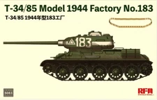 Rye Field 1/35 T-34/85 Model 1944 Factory No. 183 #RM-5083 *Sealed*