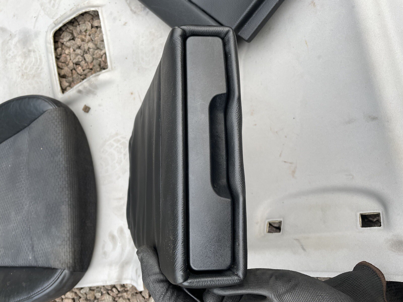 Rear Seat Armrest BMW E90 E91 E92 Middle Arm Rest Leather Black With