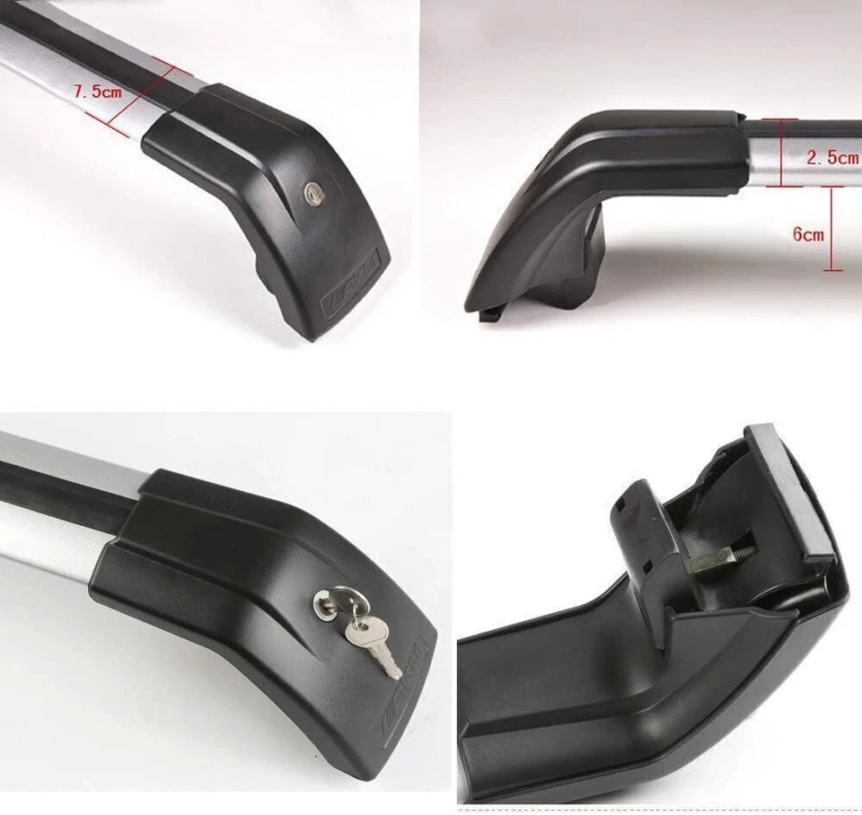 Barra transversal de riel de techo apta para Volkswagen Sharan MPV 2010-2022 Foto 4 de 4