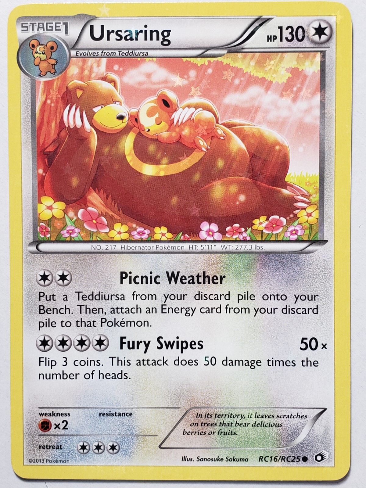Ursaring RC16/RC25 VLP / NM Legendary Treasures Radiant Collection Pokemon Card