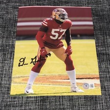 DRE GREENLAW SIGNED AUTOGRAPH 8X10 PHOTO SAN FRANCISCO 49ERS BAS WITNESS COA