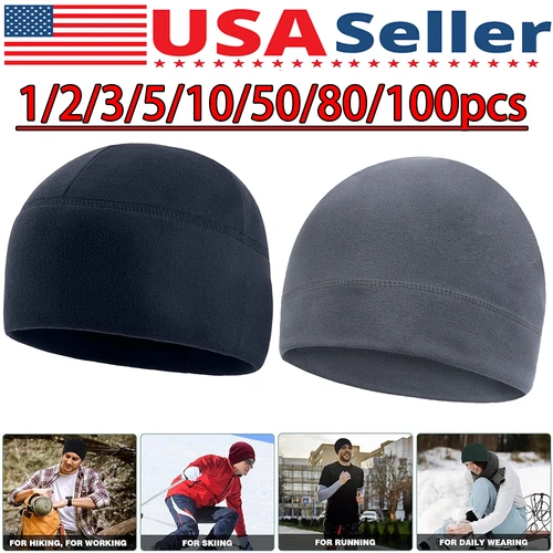 Military Tactical Skull Cap Winter Warm Fleece Windproof Ski Beanie Hats USA Lot - product listing photo