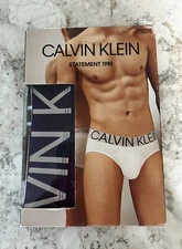 New in Box Calvin Klein Men's NB1712-919 Statement 1981 Cotton Hip Brief XL