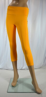 NWT $99 Athleta S P SP Ultimate Stash II Capri Leggings Radiant Sunrise #987310