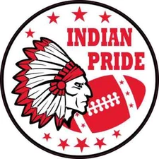 5in x 5in Red Indian Pride Sticker Car Truck Vehicle Bumper Decal