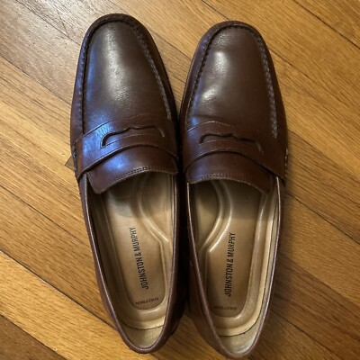 Johnston Murphy Ainsworth Penny Loafer Brown 12