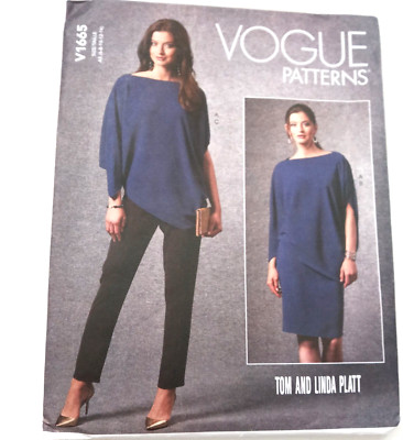 Vogue V1665 sewing pattern, womens skirt top pants, size 14-22 TOM & Linda Platt