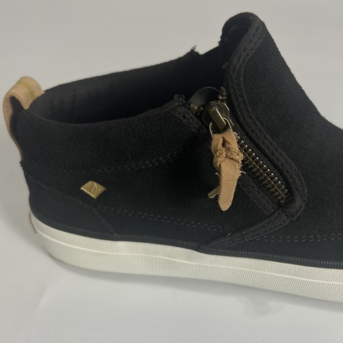 Sperry STS86853 Women's Crest Lug Side Zip Suede Chukka Shoes Black Size 8.5 - Picture 13 of 15
