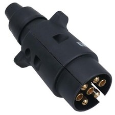 12N 7 Pin Plug Plastic Car Trailer Caravan Electrical Wiring Light Connector 1pc