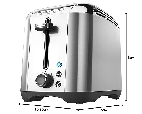 BLACK+DECKER TR3500SD Rapid Toast 2-Slice Toaster, Stainless Steel - Image 2 of 4