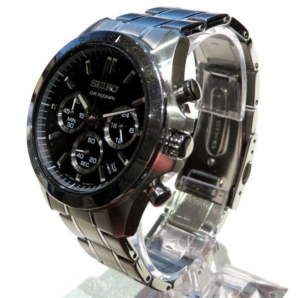 USED Excellent]Seiko Spirit Chronograph 8T63-00D0 Quartz Men's