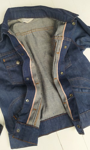 Vintage 70s JC Penney Towncraft Boys Selvedge Denim Jacket - Picture 4 of 7