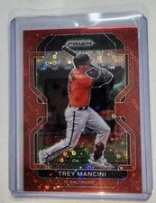 Trey Mancini 17/99 2022 Panini Prism Red Disco Donut Circles
